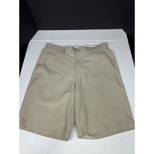 FootJoy Golf Shorts Men's 32 Beige Tan Stretch Performance Flat Front Chino